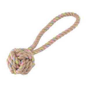 Hemp Ball and Loop Dog Toy